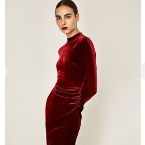 Brand new Zara studio velvet dress